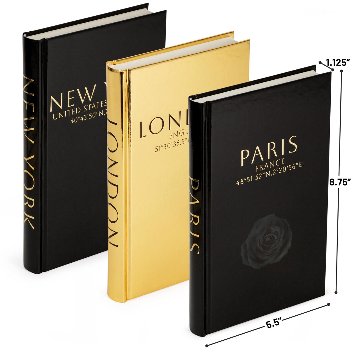 L’AMOUR HOME DECOR faux hardcover display perfect for stylish shelves.