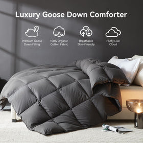 LOVSOUL 100% organic cotton cover provides soft, breathable nights.