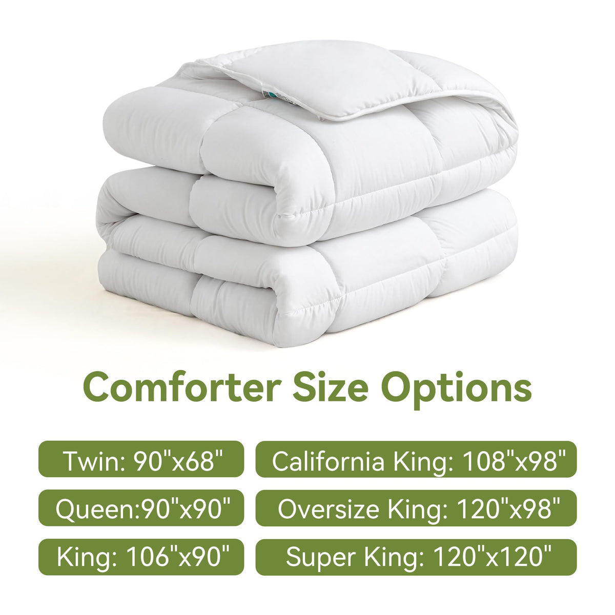 L LOVSOUL box stitching helps keep fill evenly distributed for consistent loft.