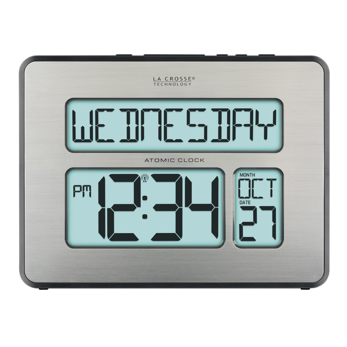 La Crosse Technology 513-1419BLv4-INT backlit clock with large digits for easy viewing