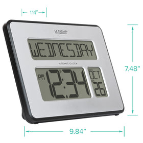 La Crosse Technology 513-1419BLv4-INT day-of-week display supports planning
