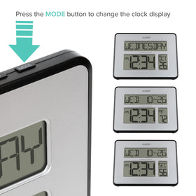 La Crosse Technology 513-1419BLv4-INT extra-large digits aid quick time checks