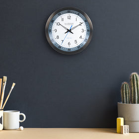 La Crosse Technology atomic wall clock 10-inch protective glass lens shields from dust