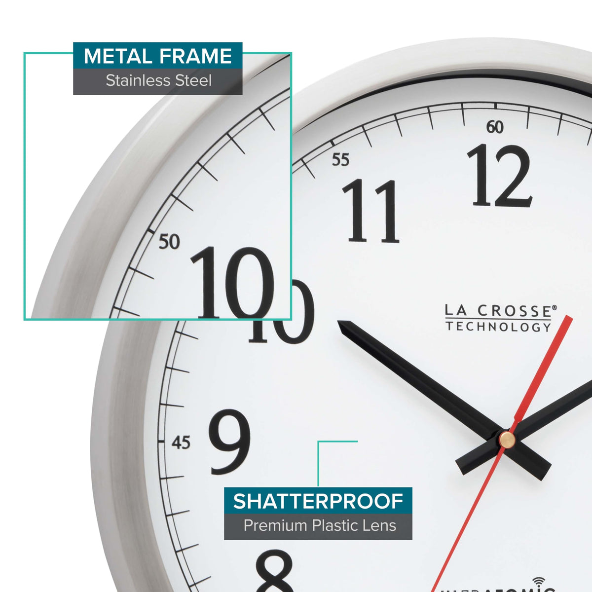 La Crosse UltrAtomic custom time zones support USA or World Time options.