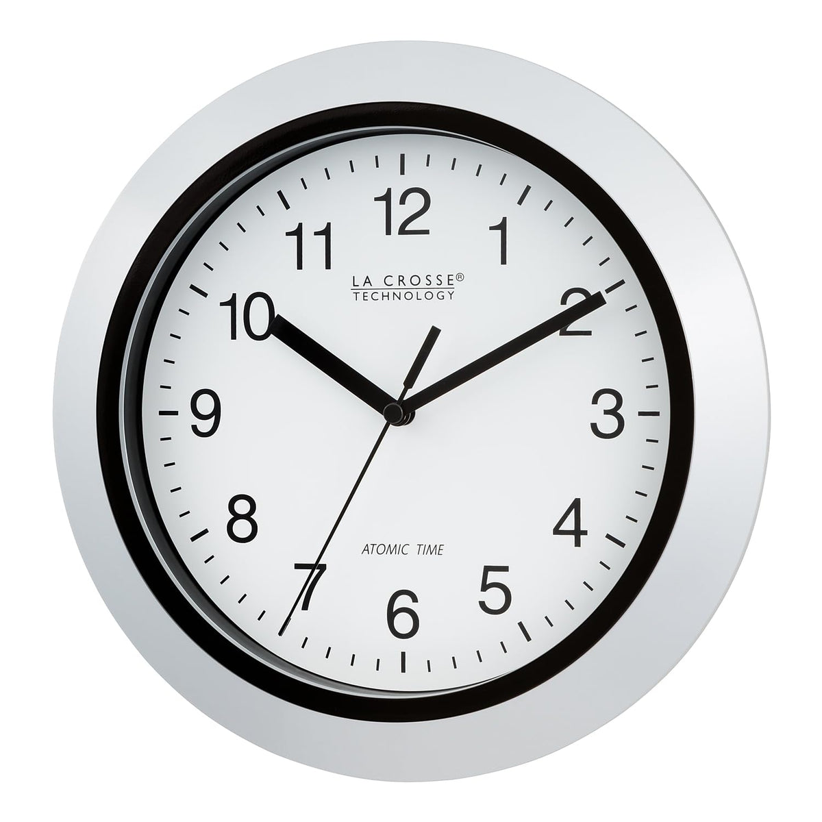 La Crosse WT-3102S chrome frame with modern design for any room.