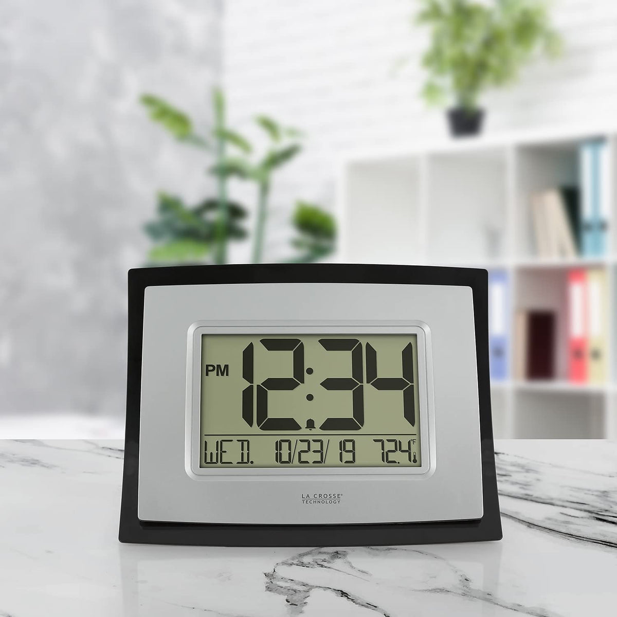 La Crosse WT-8002U crescendo alarm with snooze helps morning wake-ups.