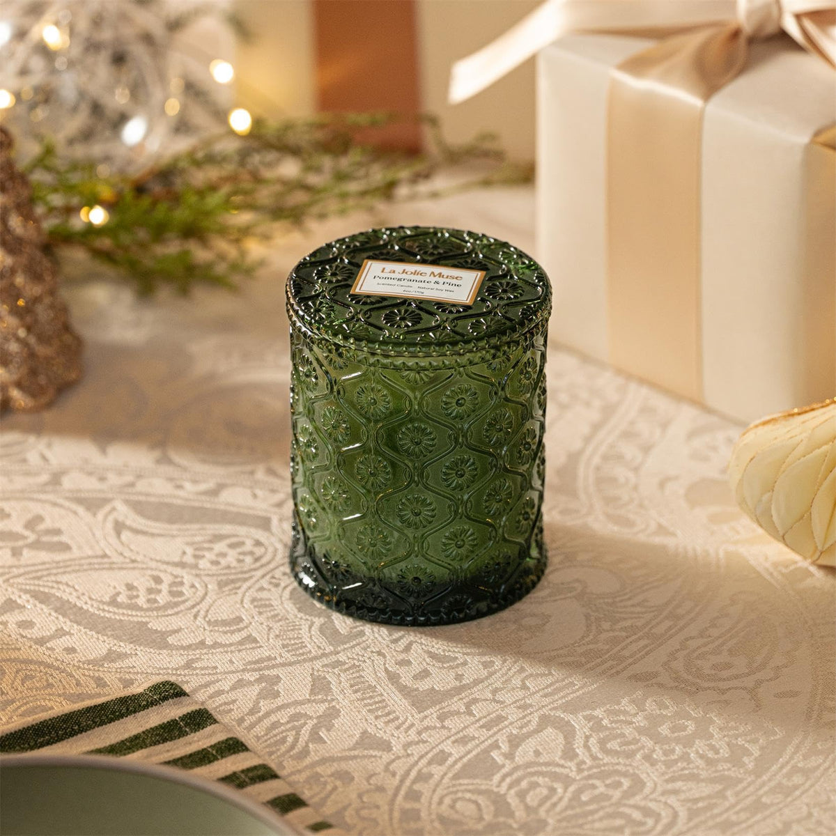 LA JOLIE MUSE 6 oz candle sized for home use.