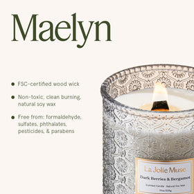 Candle displayed in a stylish home setup elevating decor