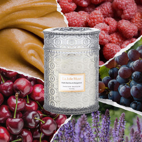 La Jolie Muse candle wick close-up highlighting clean burn potential