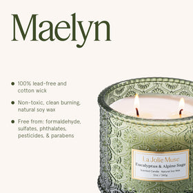 LA JOLIE MUSE 12oz candle with classic jar ideal for seasonal decor