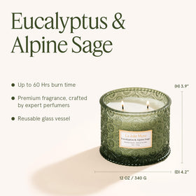 LA JOLIE MUSE eco-conscious packaging and reusable embossed jar on display