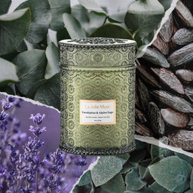 LA JOLIE MUSE eucalyptus-alpine-sage fragrance fills a space with freshness