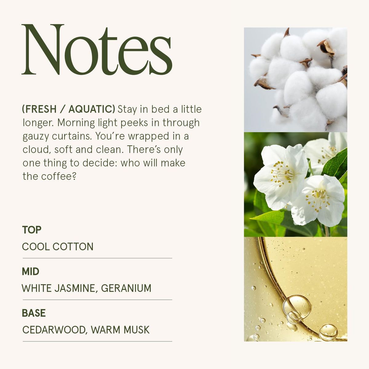 LA JOLIE MUSE lead-free cotton wick ensures clean, even burn.