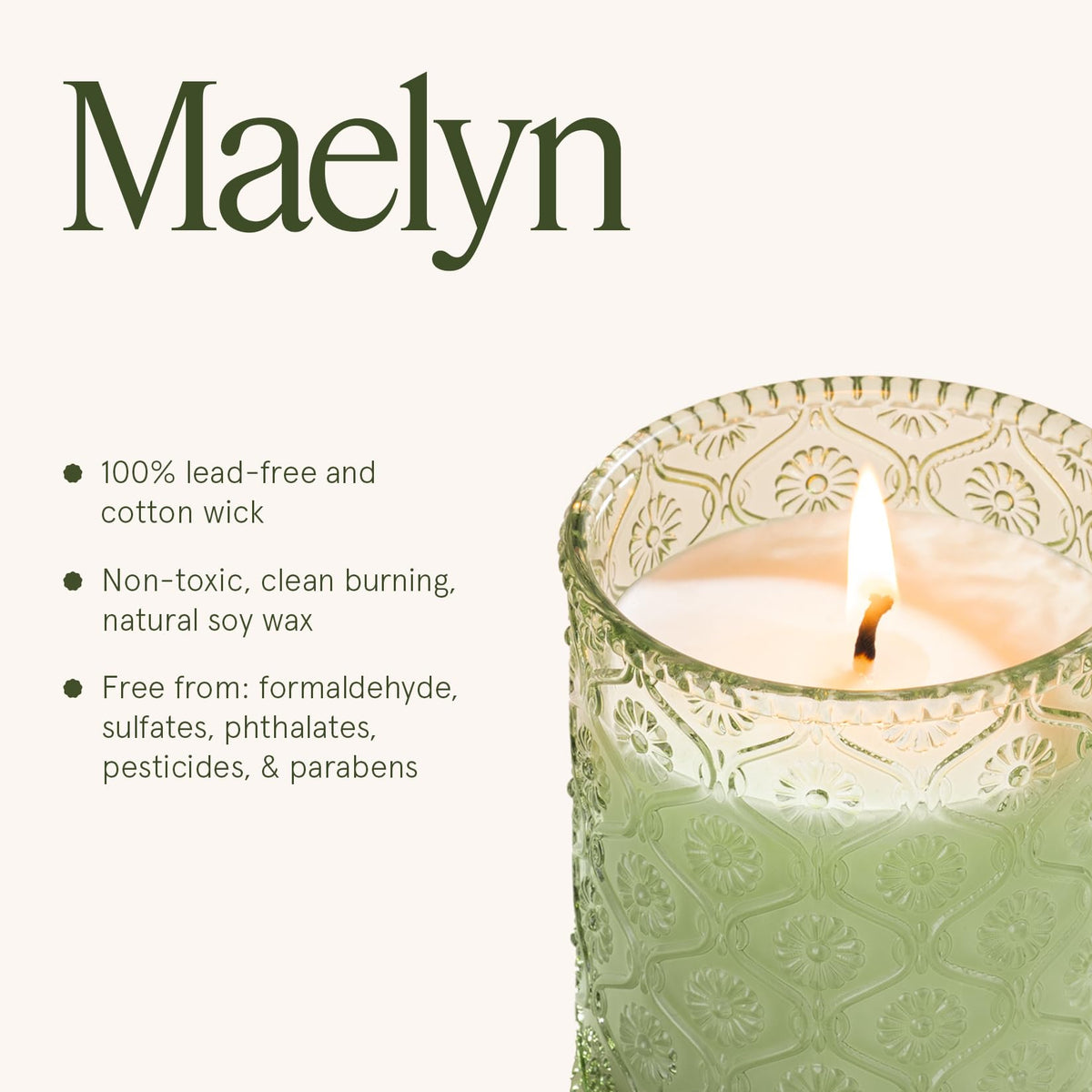 LA JOLIE MUSE Pistachio Macaron candle packaging signals eco-friendly gift.