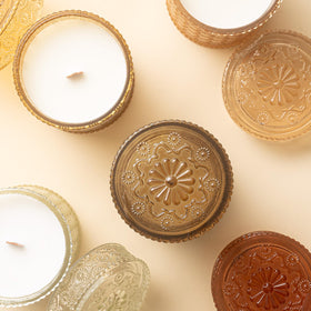 LA JOLIE MUSE Sahara Amber Candle vegan-wax for worry-free, clean burning.