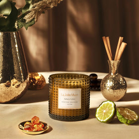 La Jolie Muse Sahara Amber candle with lead-free cotton wick for clean burn