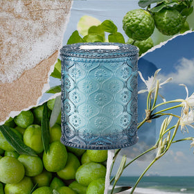 LA JOLIE MUSE Santorini Salt Air candle with wooden wick for clean burn and coastal vibes