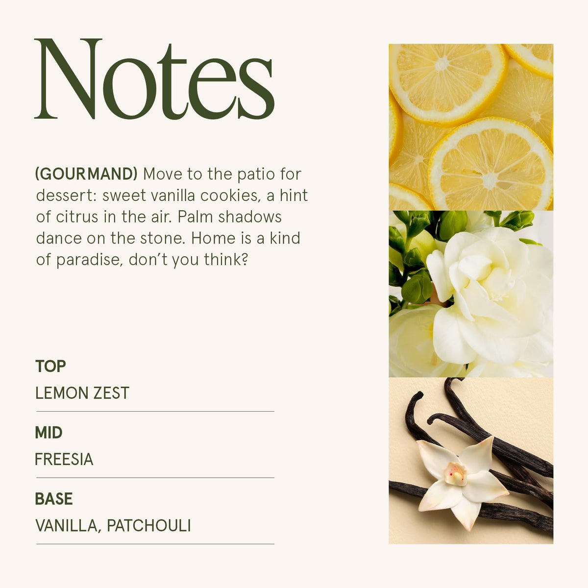 Rich notes of bergamot and lemon zest bloom when the candle is lit.