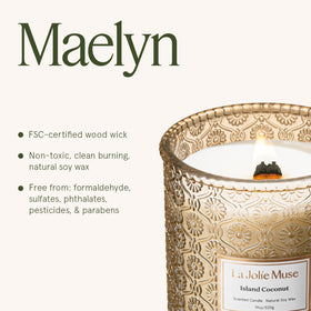 LA JOLIE MUSE Maelyn collection embossed pattern enhances elegant decor
