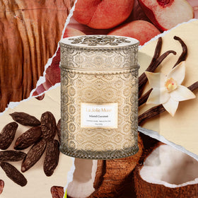 LA JOLIE MUSE Vanilla Coconut Candle wood wick for cozy crackle and even burn