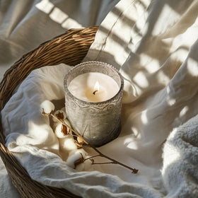 LA JOLIE MUSE white jasmine geranium notes brighten spaces with subtle warmth.