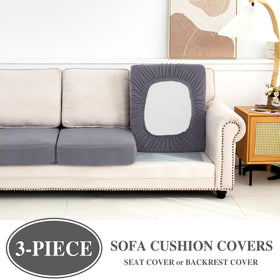 LA MEACK 3-piece cushion cover set fits various cushions