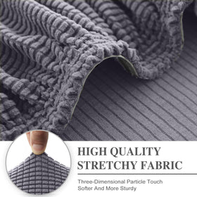 LA MEACK cushion cover with elastic edge for easy installation