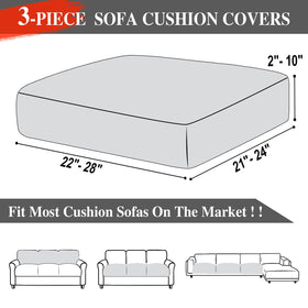 LA MEACK machine-washable cushion cover for easy cleaning