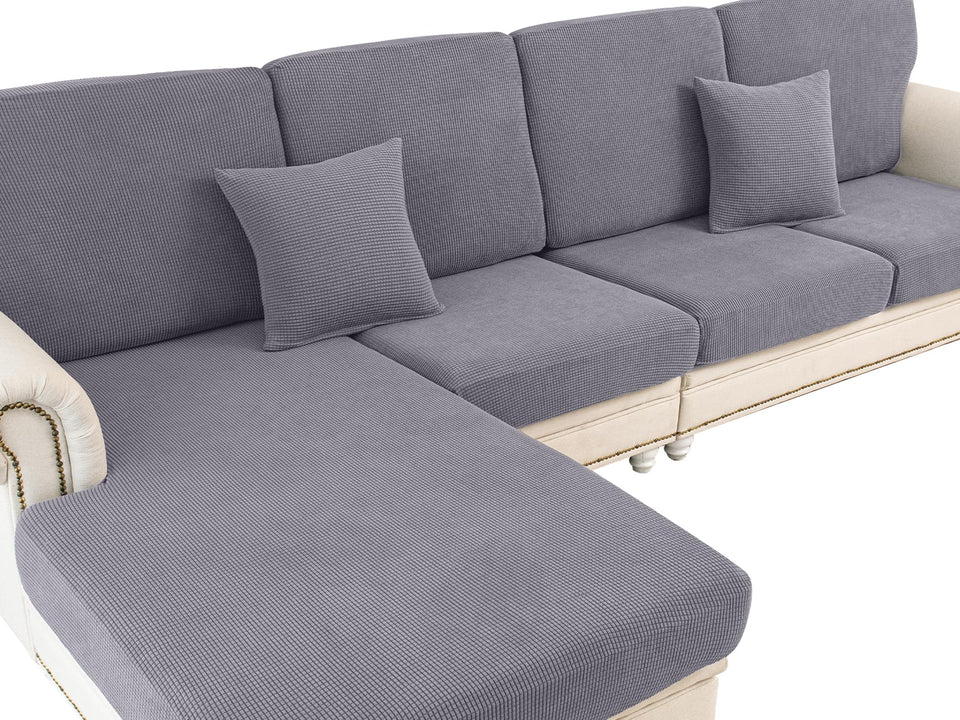 LA MEACK seat cushion cover with stretch fit for cushions