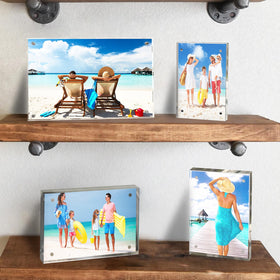 laapee double-sided display frame lets you view two photos