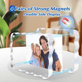 Laapee double-sided display showcases two memories at once.