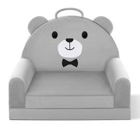Laapee portable sofa bed folds flat quickly for car trips and storage.