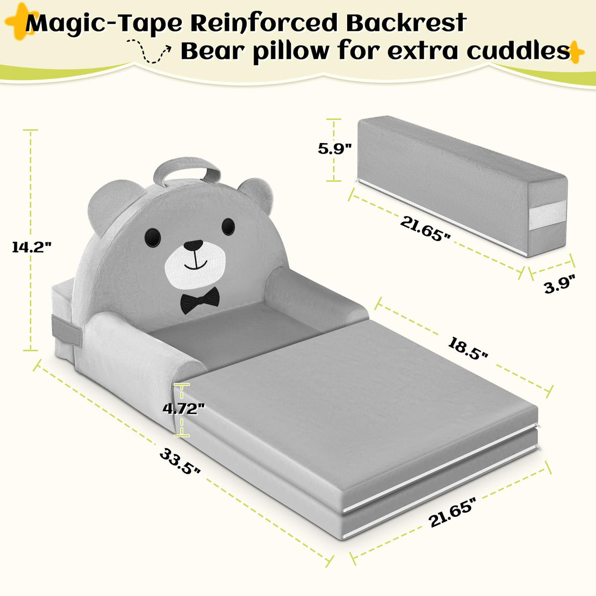 Laapee CPC-certified safety design with rounded edges for gentle use.