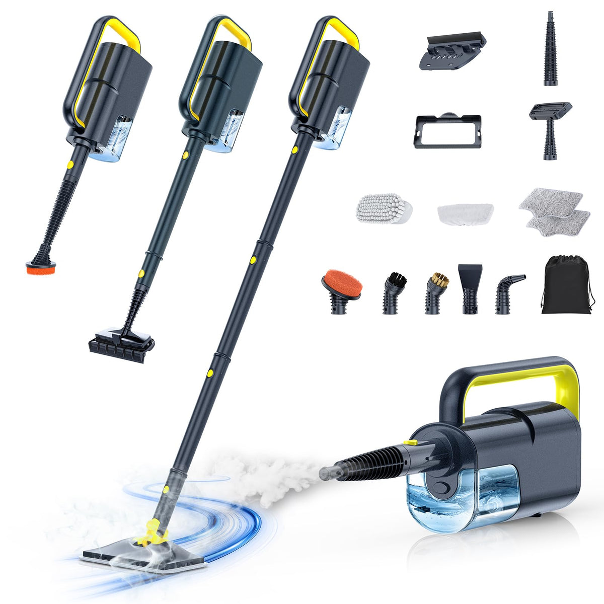 LABIGO 10-in-1 steam mop overview for versatile cleaning across surfaces