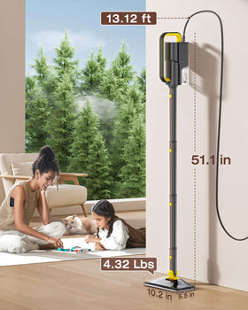 LABIGO steam mop heats in 10 seconds for fast cleaning sessions