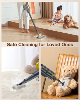 LABIGO carpet glider attachment deep-cleans carpets with steam