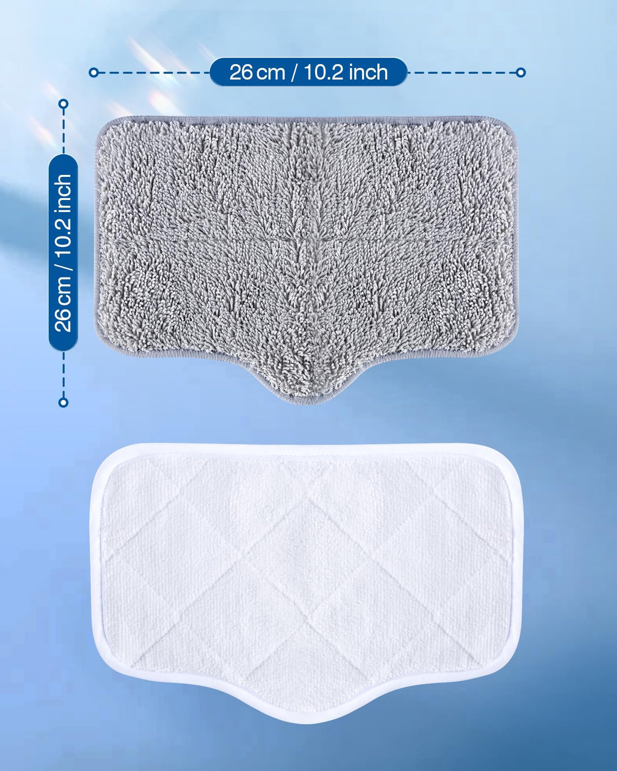 LABIGO deep-clean microfiber pads trap dirt for refreshed surfaces