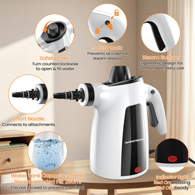 LABIGO safety lock ensures secure use and reduces accidental steam release.