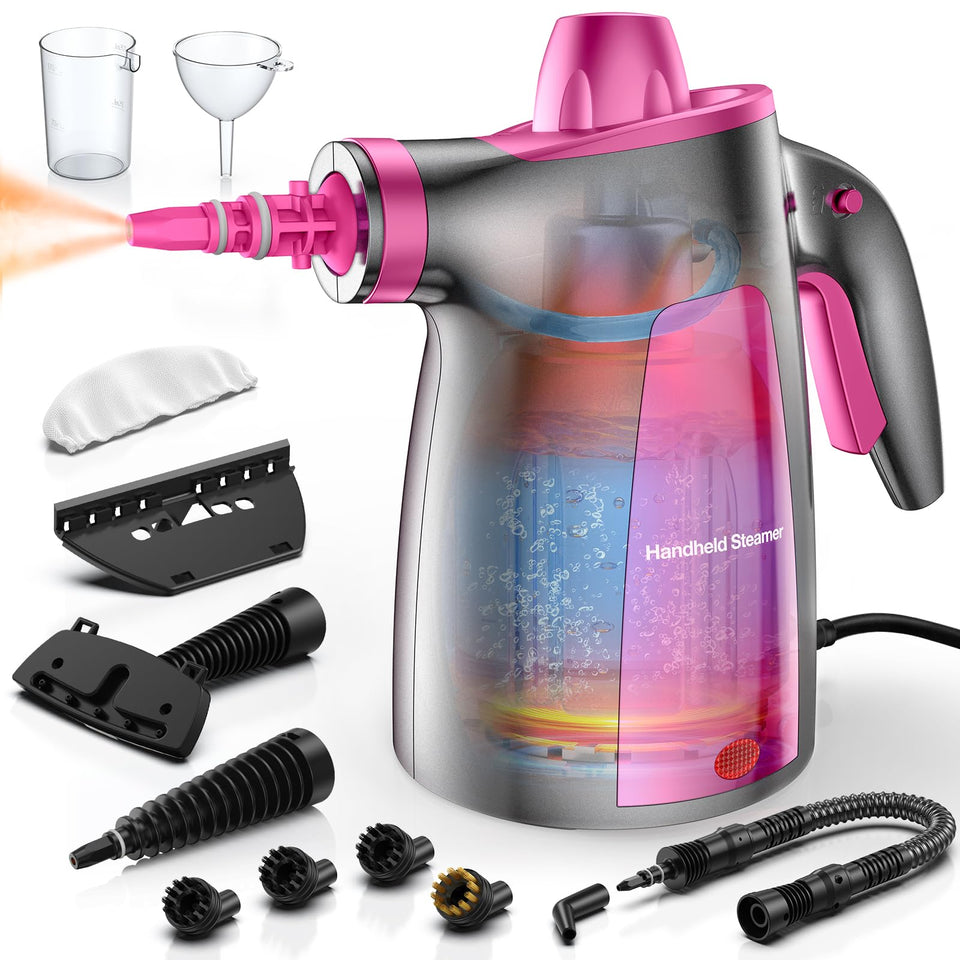 LABIGO Steam Cleaner setup view showing quick, chemical-free cleaning readiness.