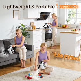 LABIGO steam cleaner water tank enabling fewer refills during long cleaning tasks.