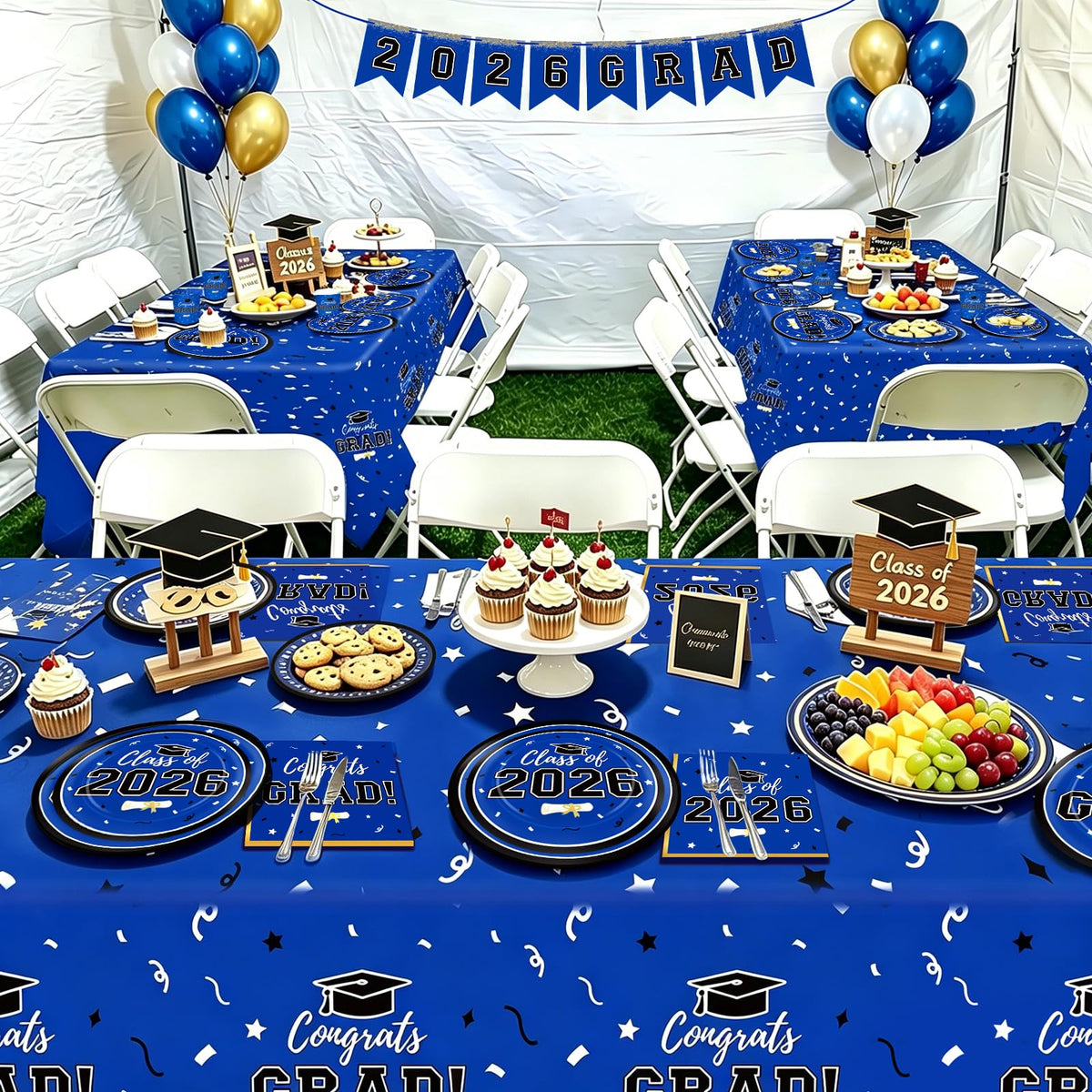 Labrostar Class of 2026 color decor enhances the party atmosphere.