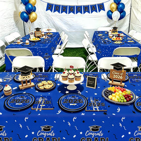 Labrostar Class of 2026 color decor enhances the party atmosphere.