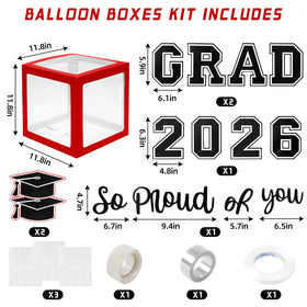 Labrostar 129pc graduation balloons enable a striking arch and photo-worthy moments.