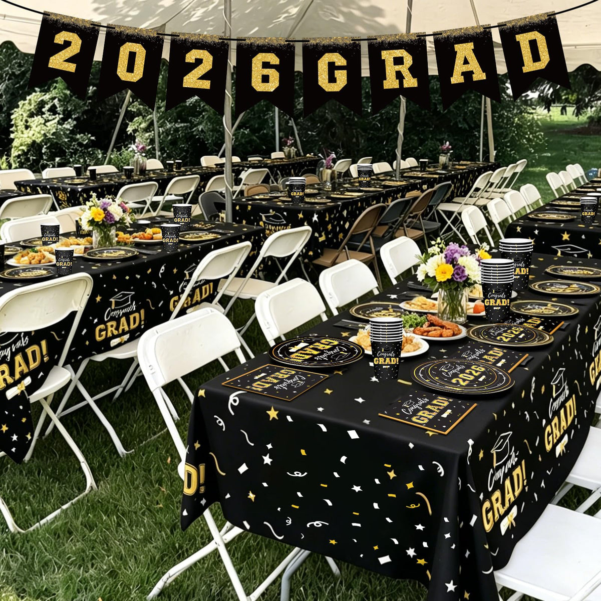 Labrostar graduation banner 2026 adds festive flair to the venue.