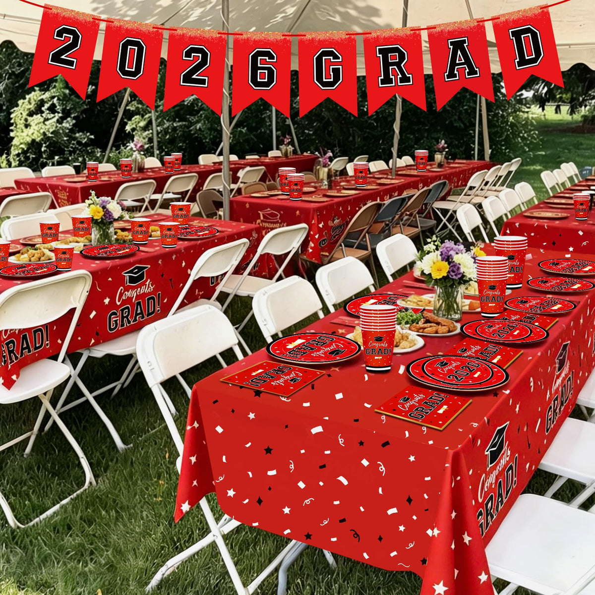 Labrostar graduation decorations package creates a cohesive party look