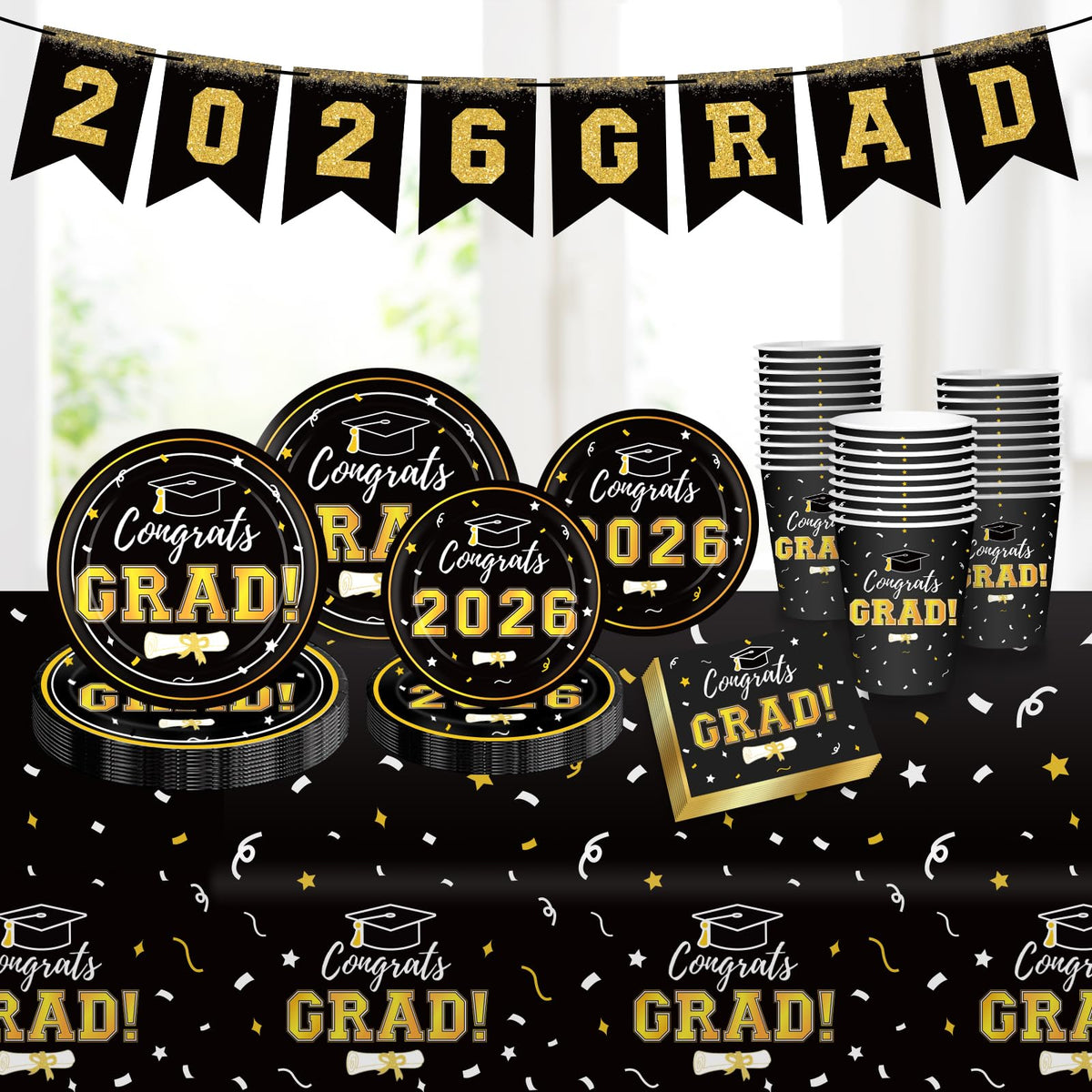 Labrostar banner adds festive graduation decor for photos