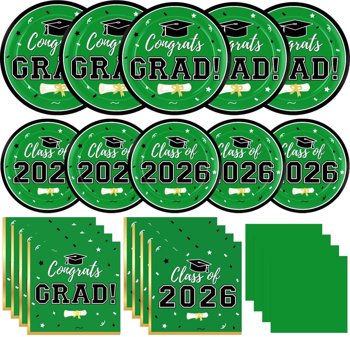 Labrostar graduation dinner plates 9 inches for sturdy serving at class celebration.