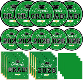 Labrostar graduation dinner plates 9 inches for sturdy serving at class celebration.