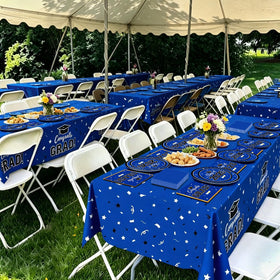 Labrostar graduation luncheon napkins offer clean, convenient dining with color coordination.
