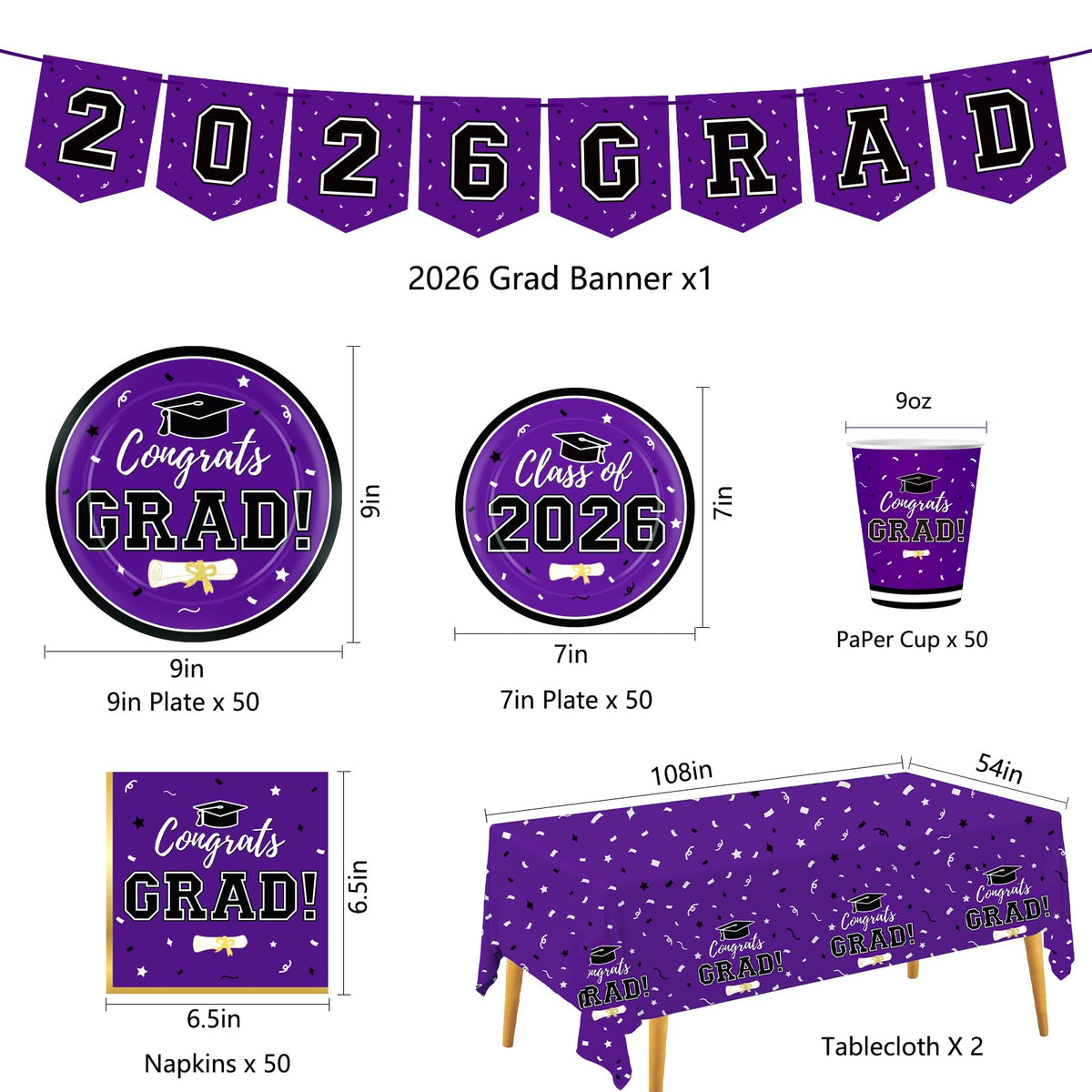 Labrostar graduation napkins for clean, coordinated table settings and quick party breaks.